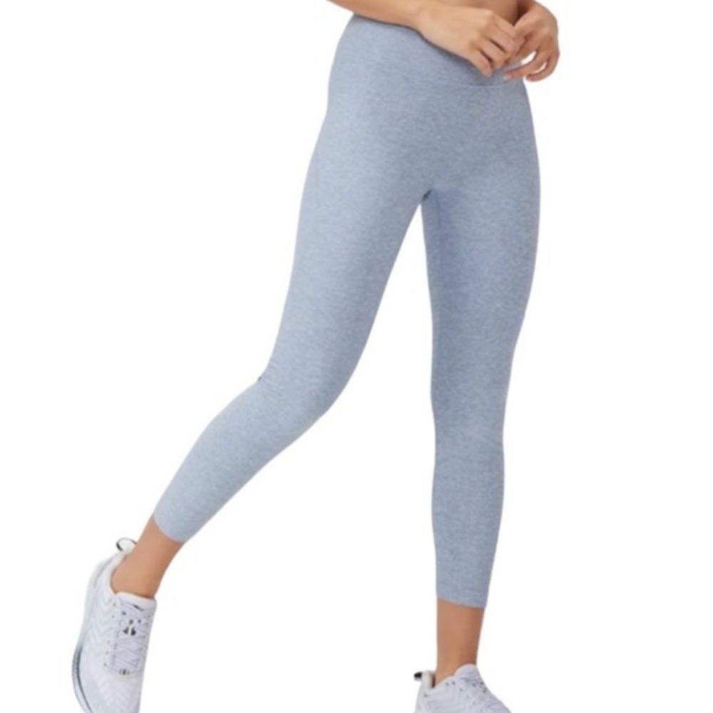 Outdoor Voices Warm Up Heather Blue Athletic 7/8 Leggings - Picture 1 of 10